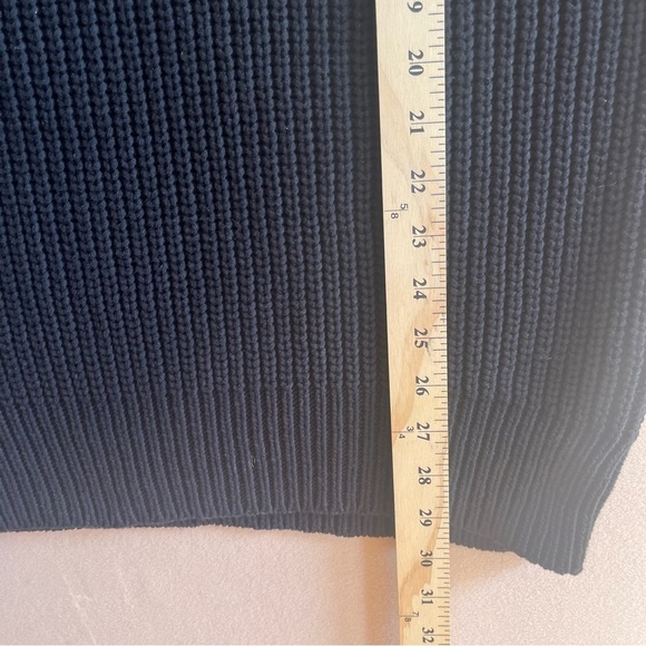 ATHLETA  Black Knit Yogi Mesh Volume Sleeve Sweater in Small - Picture 15 of 15